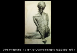 234. 侧坐女模特